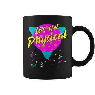 Let's Get Physical Vintage 80S Retro Gym Workout Coffee Mug - Monsterry UK