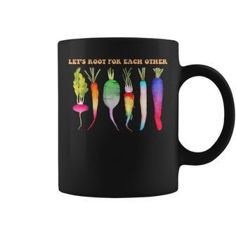 Let’S Root For Each Other Lgbtq Pride Month Plant Vegetable Plant Lover Funny Gifts Coffee Mug | Mazezy CA
