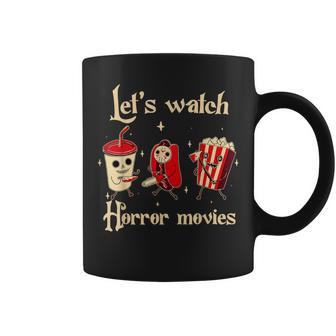 Let's Watch Horror Movies Halloween Costume Hot Dog Coffee Mug - Monsterry UK
