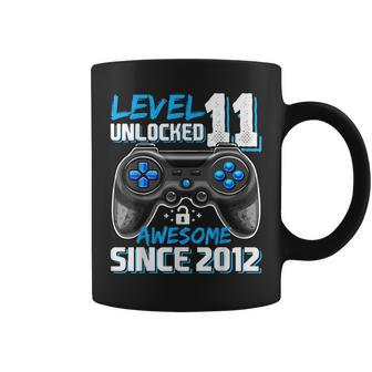 Level 11 Unlocked Awesome 2012 Video Game 11Th Birthday Boy Coffee Mug - Seseable