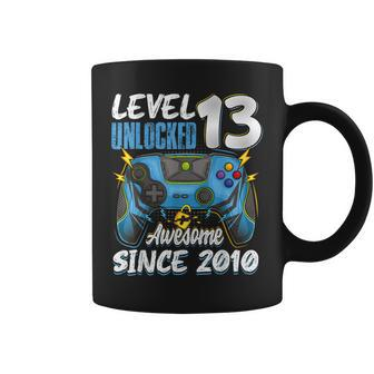 Level 13 Unlocked Awesome 2010 13Th Birthday Boy Video Games Coffee Mug - Seseable