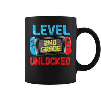 Level 2Nd Grade Unlocked Back To School First Day Boy Girl Coffee Mug | Mazezy