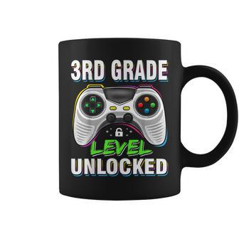 Level 3Rd Grade Unlocked Back To School First Day Boys Girls Coffee Mug - Thegiftio UK