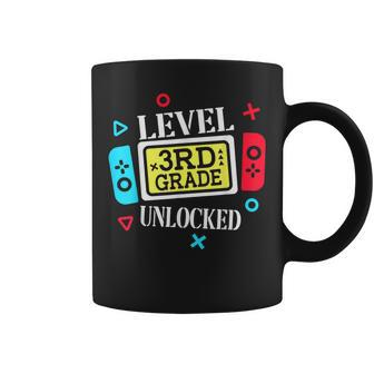 Level 3Rd Grade Unlocked Third Back To School Gamer Boy Girl Coffee Mug - Monsterry CA