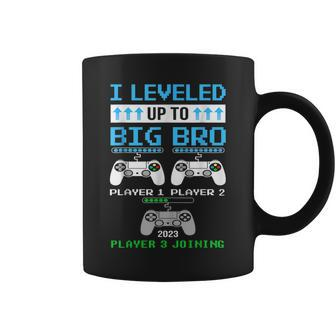 Leveled Up To Big Brother Again Big Brother Est 2023 Coffee Mug | Mazezy