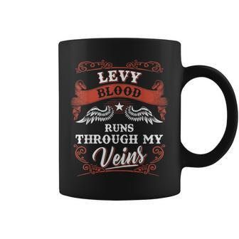 Levy Blood Runs Through My Veins Family Christmas Coffee Mug - Seseable