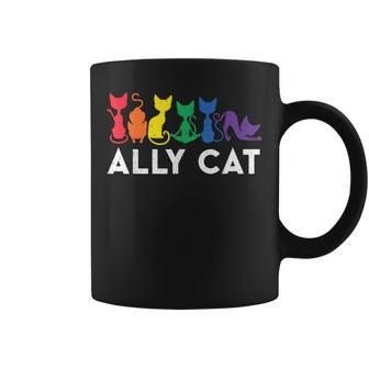 Lgbt Ally Cat Be Kind Gay Rainbow Funny Lgbtq Gifts  Coffee Mug