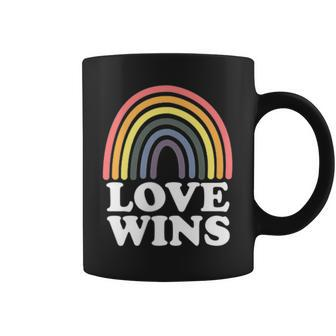 Lgbt Flag Pride Pocket Rainbow Love Wins Coffee Mug | Mazezy