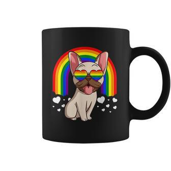 Lgbt French Bulldoggys Dog Gay Pride Rainbows Lgbtq Coffee Mug | Mazezy