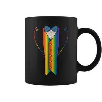 Lgbt Gay Pride Tuxedo Wedding Coffee Mug | Mazezy