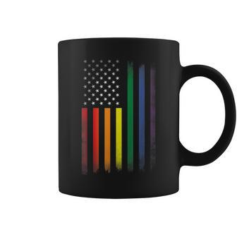 Lgbt Lgbtq Lgbtq Bi Lesbian Rainbow Flag Apparel Gay Pride Coffee Mug | Mazezy CA