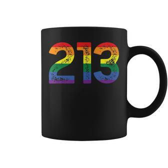 Lgbt Los Angeles California 213 - Los Angeles Lgbt Pride Coffee Mug | Mazezy