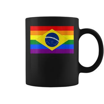 Lgbt Pride Brazilian Flag - Lgbtqia Brazil Coffee Mug | Mazezy