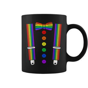Lgbt Pride Gay Rainbow Tuxedo Suspenders Men Women Coffee Mug | Mazezy