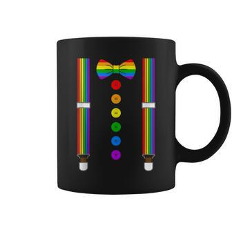 Lgbt Pride Month Gay Rainbow Tuxedo Costume Funny Halloween Coffee Mug | Mazezy