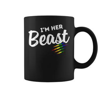Lgbt Pride Rainbow Couples For Lesbians Im Her Beast Beauty Coffee Mug | Mazezy