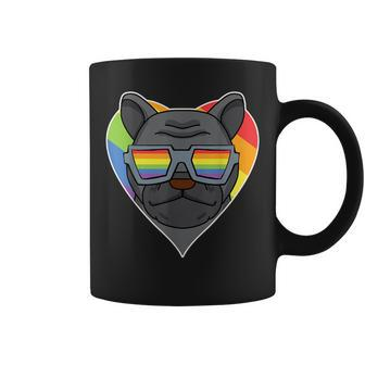 Lgbt Rainbow - Dog French Bulldog - Gay Pride - Dog Owner Coffee Mug | Mazezy