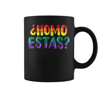 Lgbtq Flag Gay Pride Month Homo Estas Spanish Mexican Funny Coffee Mug - Seseable