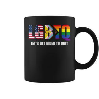Lgbtq Lets Get Biden To Quite Funny Gay Pride Coffee Mug - Seseable