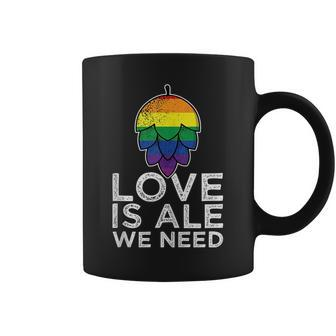 Lgbtq Rainbow Beer Hop Love Is Ale We Need Gay Queer Pride Coffee Mug | Mazezy UK