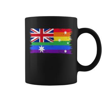 Lgbtq Rainbow Flag Of Australia - Australian Gay Pride Coffee Mug | Mazezy