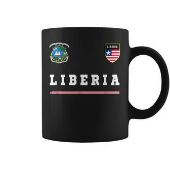 Liberia SportSoccer Jersey Flag Football Coffee Mug | Mazezy UK