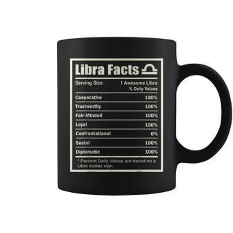 Libra Zodiac Sign Fun Facts Birthday Coffee Mug - Thegiftio UK