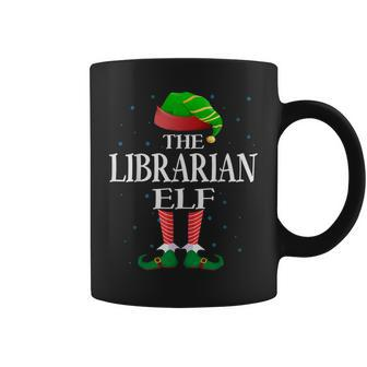Librarian Elf Matching Pajama Group Christmas Coffee Mug - Seseable