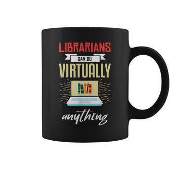 Librarian Funny Virtual Librarian Humor Library Gift Coffee Mug - Thegiftio UK