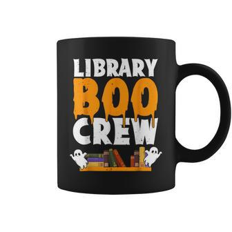 Library Boo Crew Ghost Retro Halloween Costume Book Lover Coffee Mug | Mazezy
