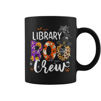 Library Boo Crew Ghost Spooky Halloween Costume Librarian Coffee Mug - Monsterry