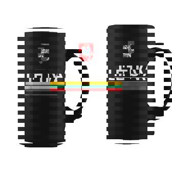 Lietuva National Pride Lithuanian Flag And Emblem Sporty Coffee Mug | Mazezy