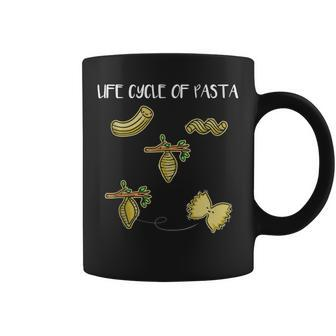 Life Cycle Of Pasta Italian Noodle Joke Butterfly Coffee Mug | Mazezy