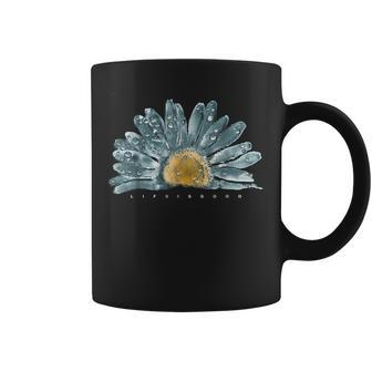 Life Is Funny Really Good Sunflower Men Women Family Black Coffee Mug - Seseable