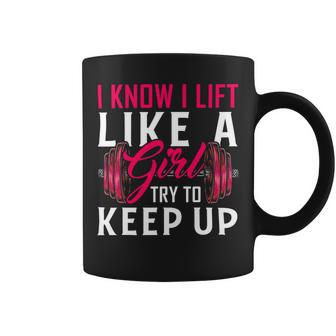 Lift Like A Girl Bodybuilding Weight Training Gym Coffee Mug - Monsterry UK