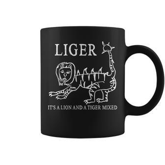 Liger It's A Lion And A Tiger Mixed Coffee Mug - Monsterry