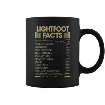 Lightfoot Name Gift Lightfoot Facts Coffee Mug - Seseable