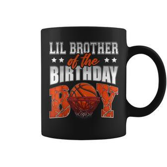 Lil Brother Of The Birthday Boy Basketball Family Baller Coffee Mug | Mazezy CA