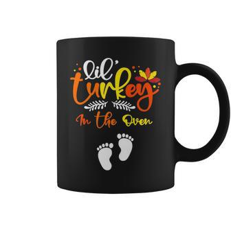 Lil Turkey In The Oven Thanksgiving Turkey Pregnancy Outfit Coffee Mug | Mazezy