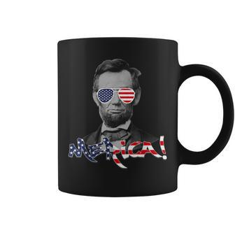 Lincoln Merica 4Th July Or Memorial Day Outift Coffee Mug | Mazezy DE