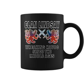 Lindsay Scottish Tartan Scotland Family Clan Name Coffee Mug | Mazezy