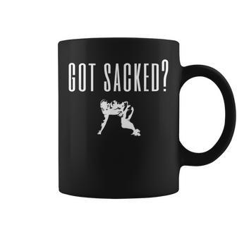 Linemen Football Quote Got Sacked For Tough Lineman Football Funny Gifts Coffee Mug | Mazezy