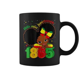 Little Miss Junenth 1865 Black Girl Melanin Toddler Kids Coffee Mug - Seseable