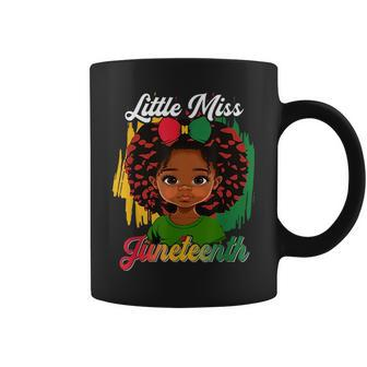Little Miss Junenth Melanin Black Girl Magic Toddler Fun Coffee Mug | Mazezy