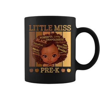 Little Miss Prek Black Girls Back To School Pre-K Student Coffee Mug | Mazezy