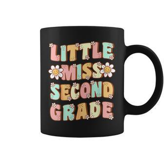 Little Miss Second Grade Cute Groovy First Day Of School Coffee Mug - Monsterry