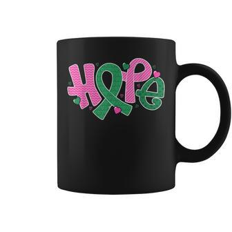 Liver And Breast Cancer Hope October Cancer Awareness Month Coffee Mug - Thegiftio UK
