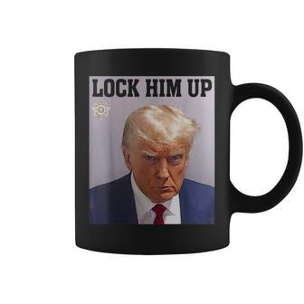 Lock Him Up Donald Trump Shot T Anti Trump Coffee Mug - Monsterry