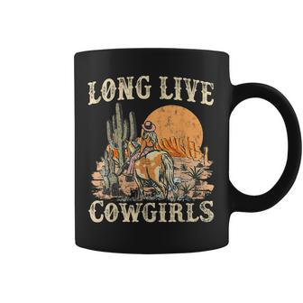 Long Live Howdy Rodeo Western Country Cowgirls Graphic Coffee Mug - Monsterry