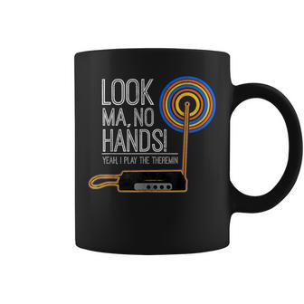 Look Ma No Hands Theremin For Theremin Enthusiasts Coffee Mug | Mazezy